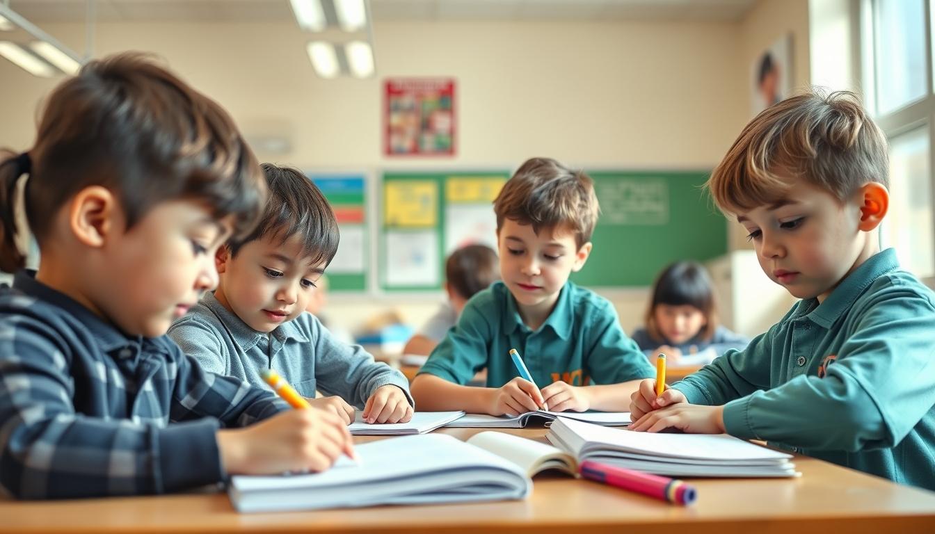 Students working in research laboratory